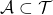 \mathcal A \subset \mathcal T